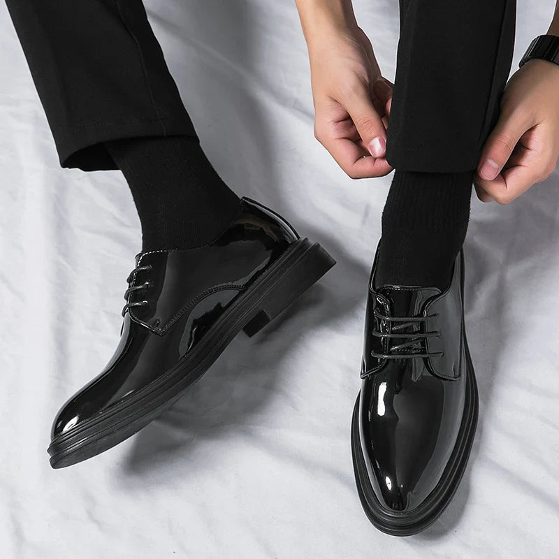 Men’s Derby Dress Shoes with Lace-Up Closure