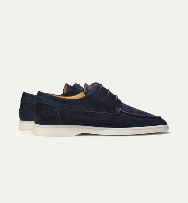 Men’s Loafers with Lace Closure and Contrast Sole