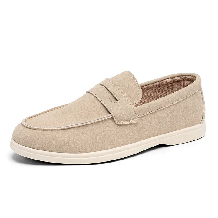 Men’s Loafers with Slip-On Design and Stitched Upper