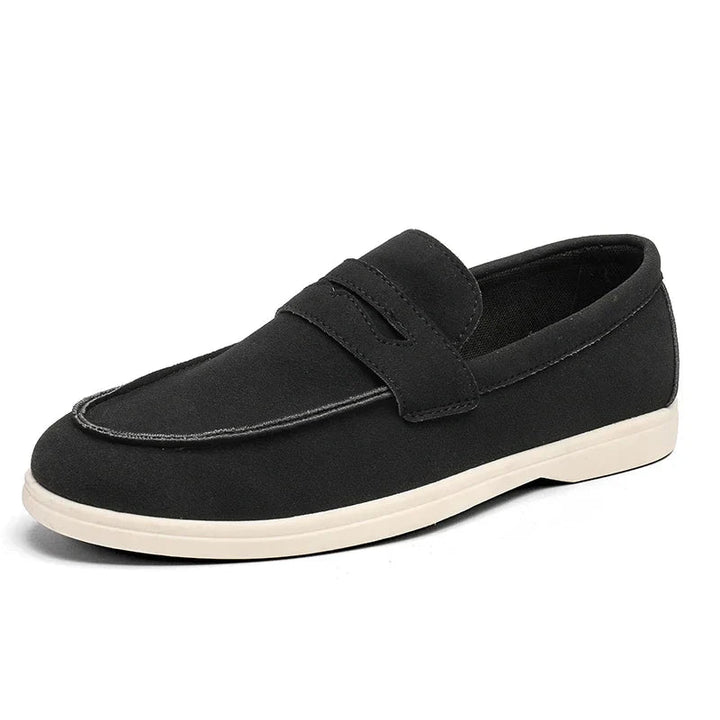 Men’s Loafers with Slip-On Design and Stitched Upper