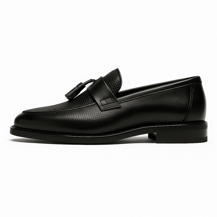 Men’s Loafers with Tassels and Woven Detailing