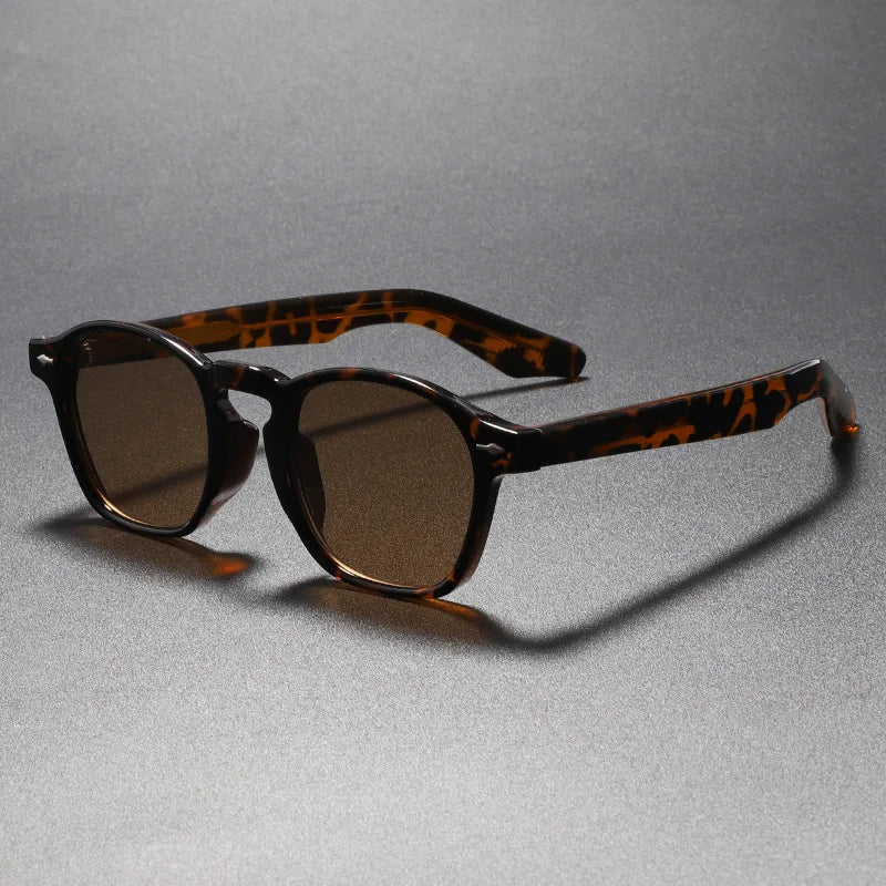 Men’s Sunglasses with Acetate Frame and Polished Finish
