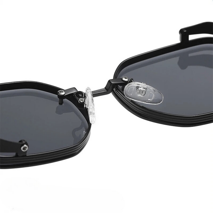 Men’s Sunglasses with Metal Accents and Round Frames