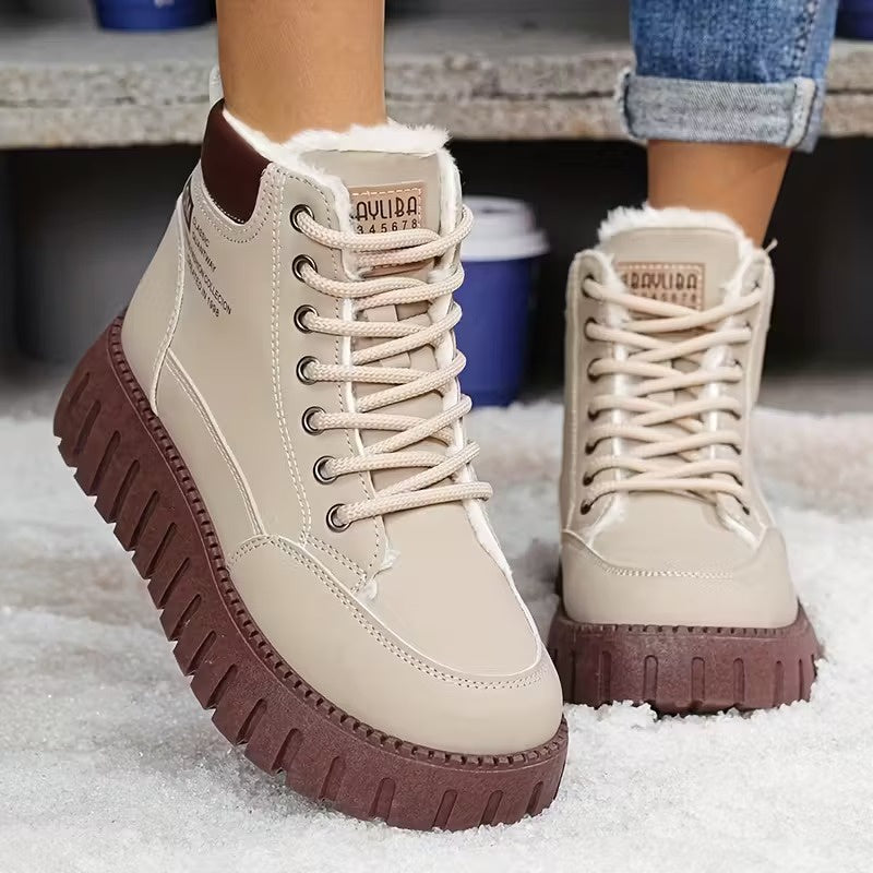 Women’s High-Top Lace-Up Winter Boots