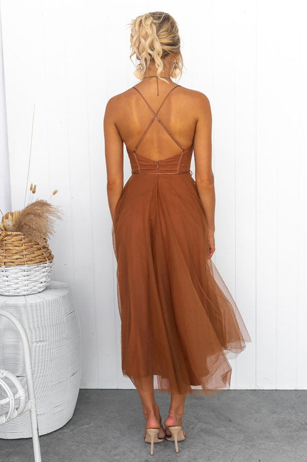 Women’s Corset Midi Dress with Sweetheart Neckline