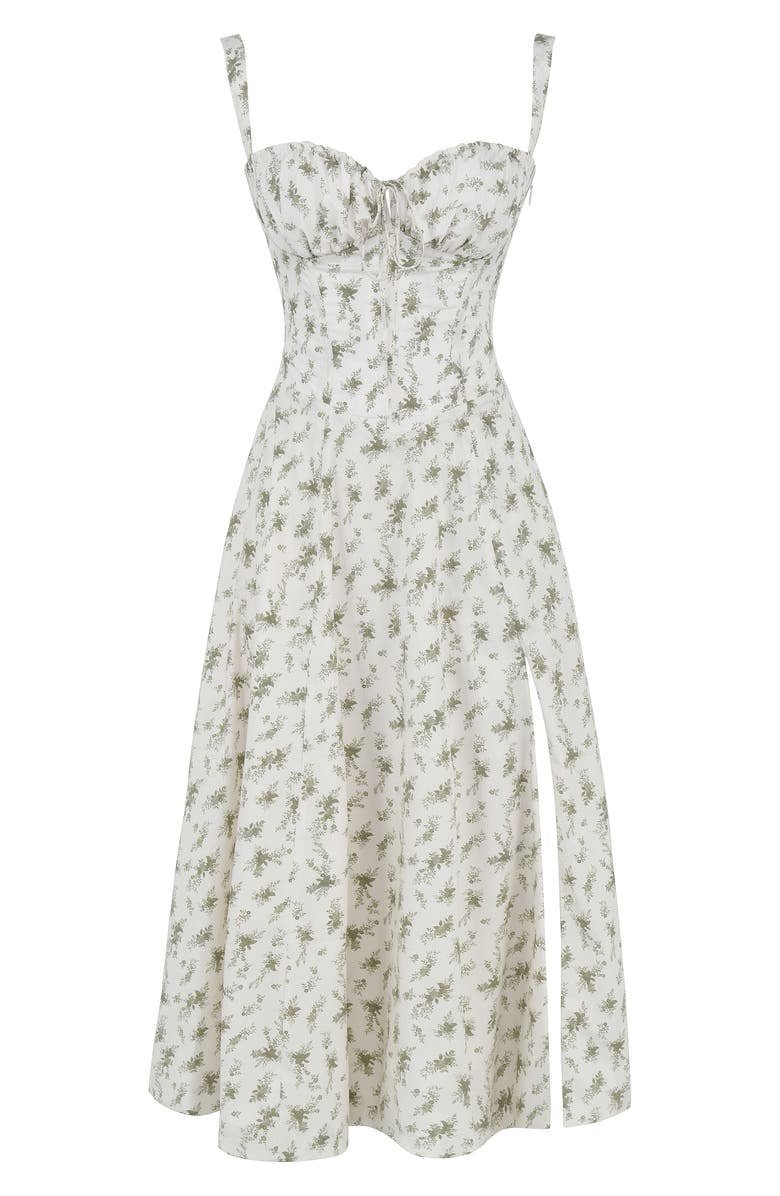 Women’s Midi Dress with Shoulder Straps and Drawstring Detail