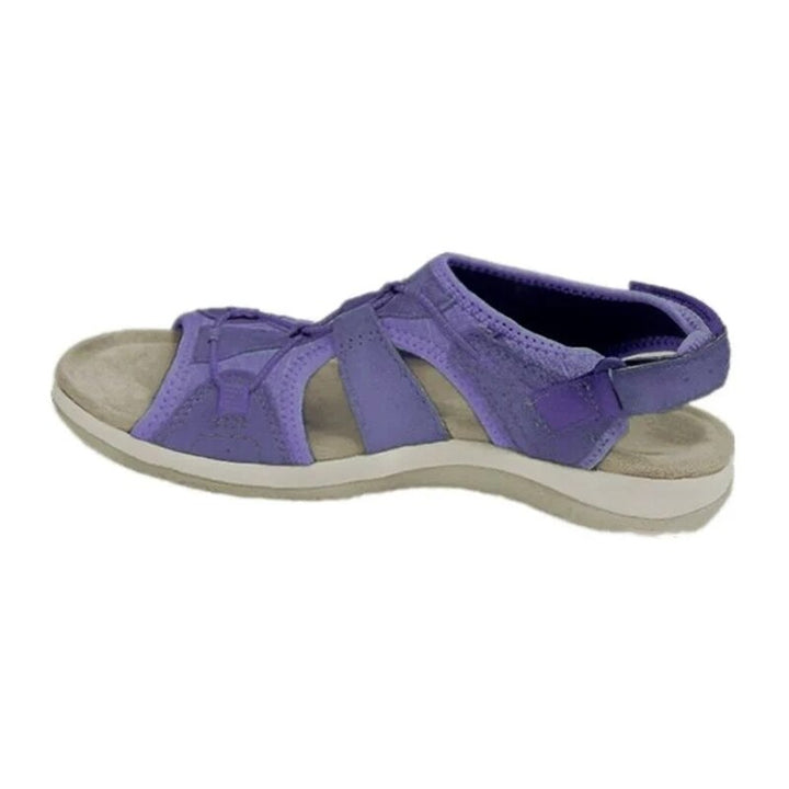 Women’s Sandals with Open Toe and Hook-and-Loop Strap